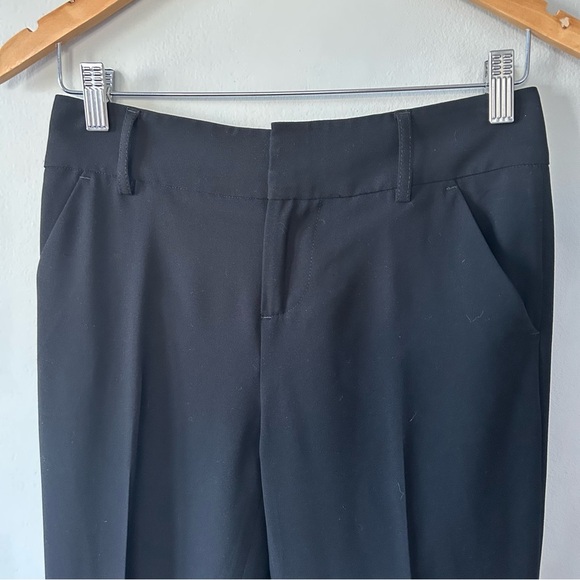 Alice + Olivia Employed Pleated Trouser Quiet Luxury Pants in Black Size 0 - Picture 3 of 7